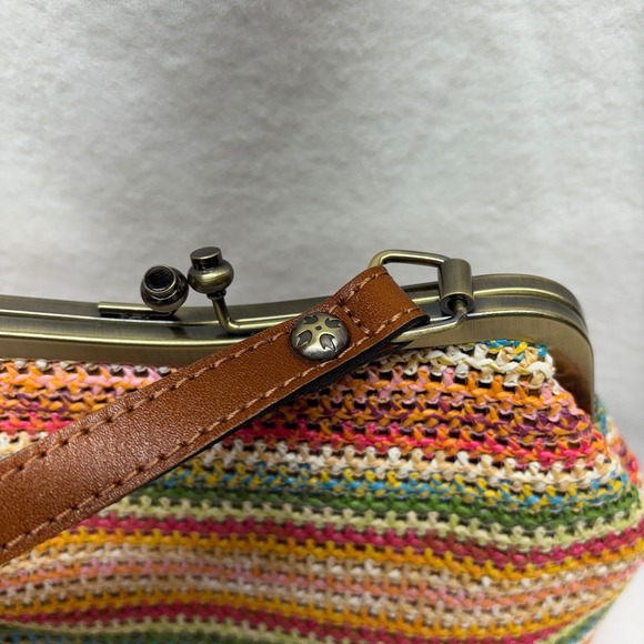 Patricia Nash Larueana Frame Spanish Woven Stripe Purse‎